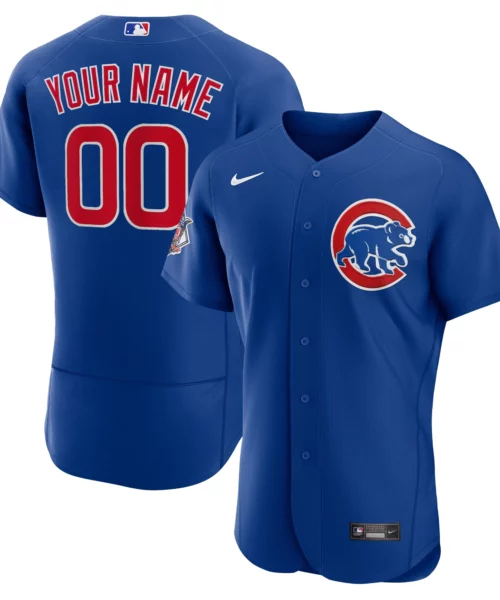 Chicago Cubs Nike Custom Royal Jersey