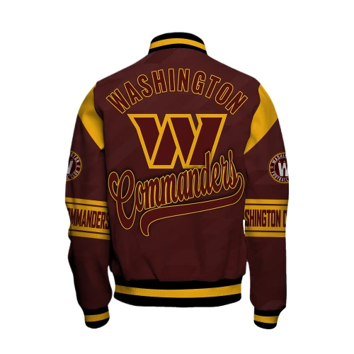 Washington Commanders Football League Pattern Varsity Jacket