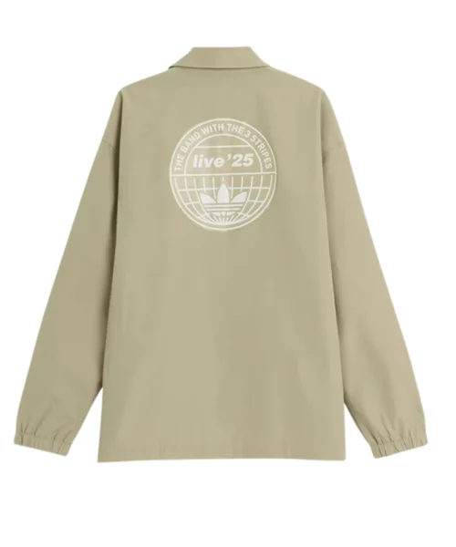 Adidas Oasis Coach Jacket Khaki