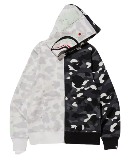 BAPE City Camo Half Shark Hoodie
