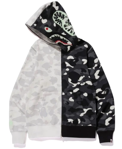 BAPE City Camo Half Shark Hoodie