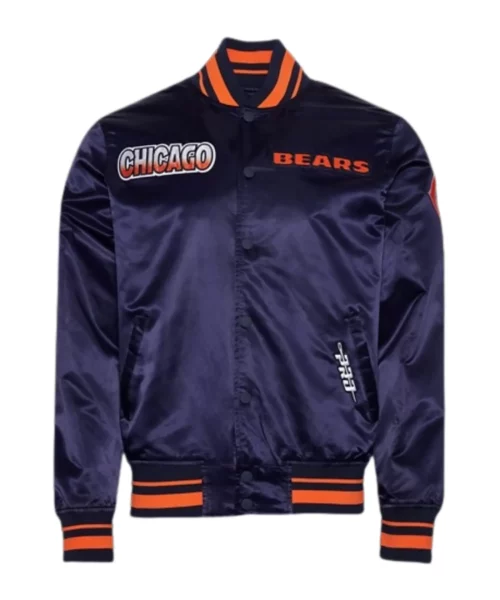 Chicago Bears Satin Bomber Jacket