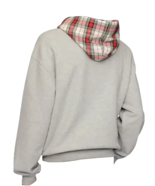 Gap Plaid Gray Hoodie