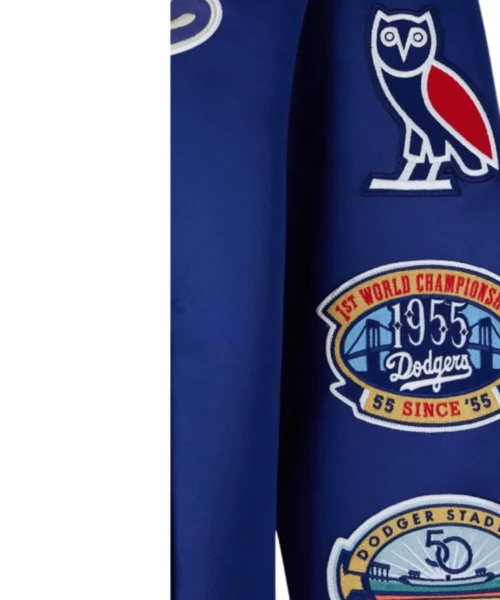 OVO New Era MLB Dodgers Varsity Jacket