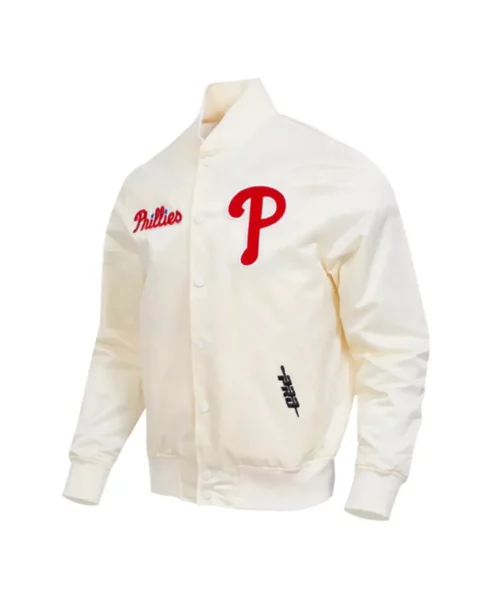 Philadelphia Phillies Souvenir Satin Eggshell Jacket