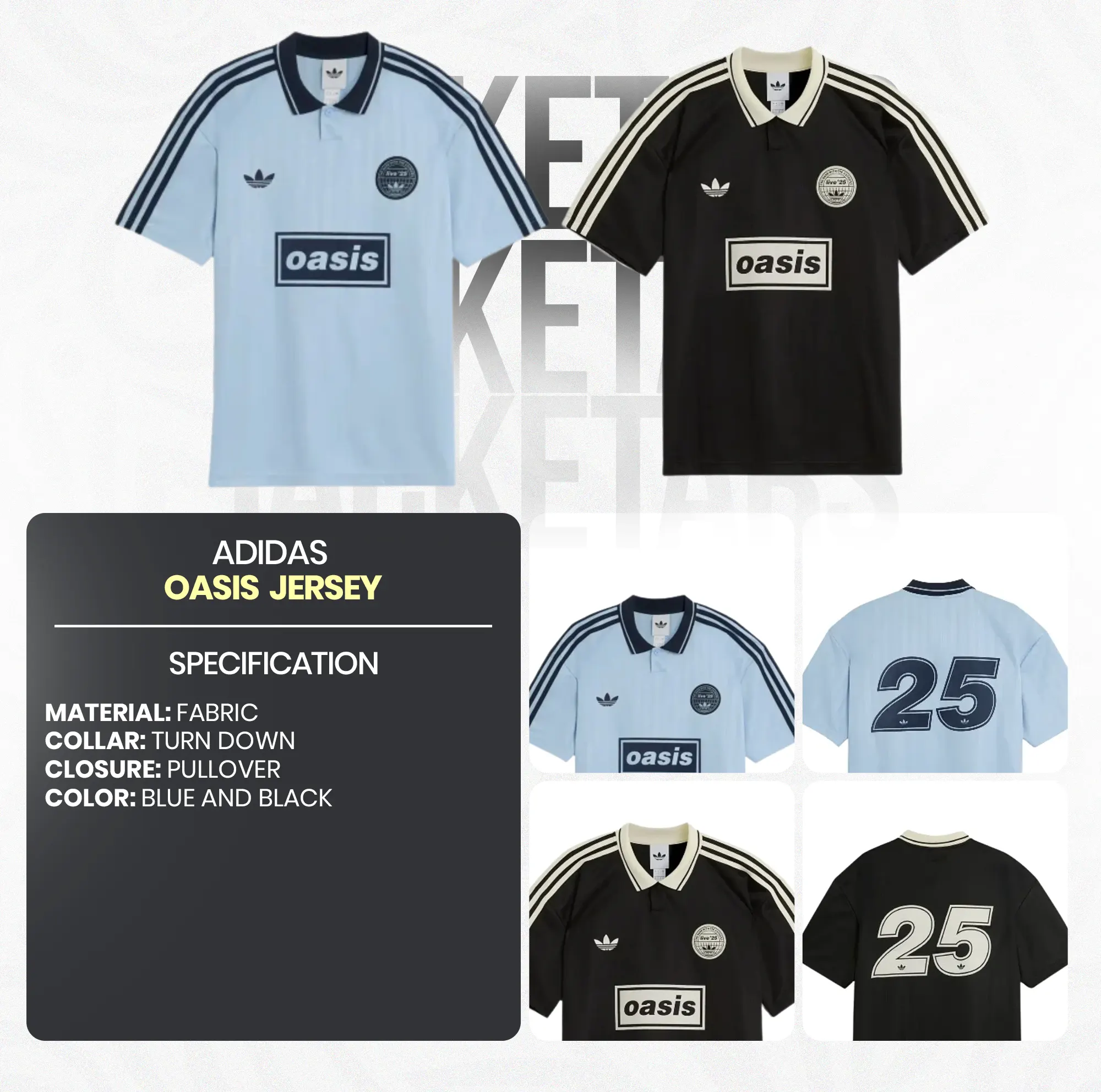 oasis × adidas Football Shirt Black Unboxing Adidas Oasis Tour Jersey - Black Edition! | TikTok