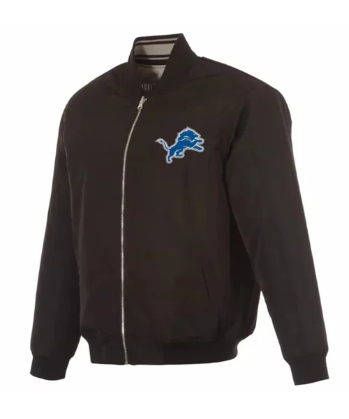 Detroit Lions Black Flight Jacket