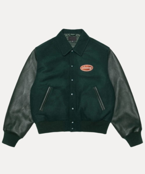 Stussy Script Oval Varsity Jacket