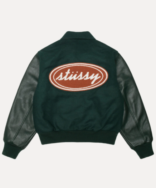 Stussy Script Oval Varsity Jacket