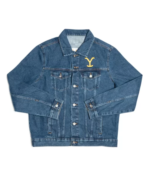 Yellowstone Dutton Ranch Y Logo Denim Jacket