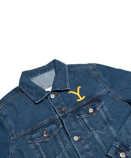 Yellowstone Dutton Ranch Y Logo Denim Jacket