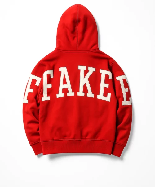Kith Us Fake Friends Red Hoodie