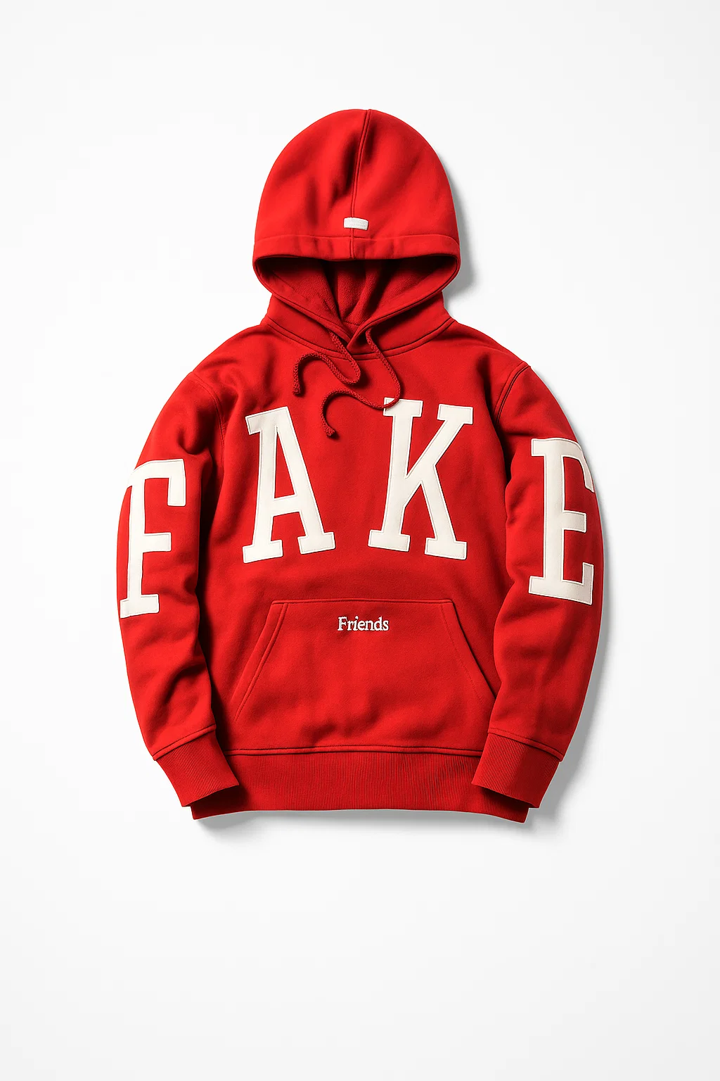 Kith Us Fake Friends Red Hoodie
