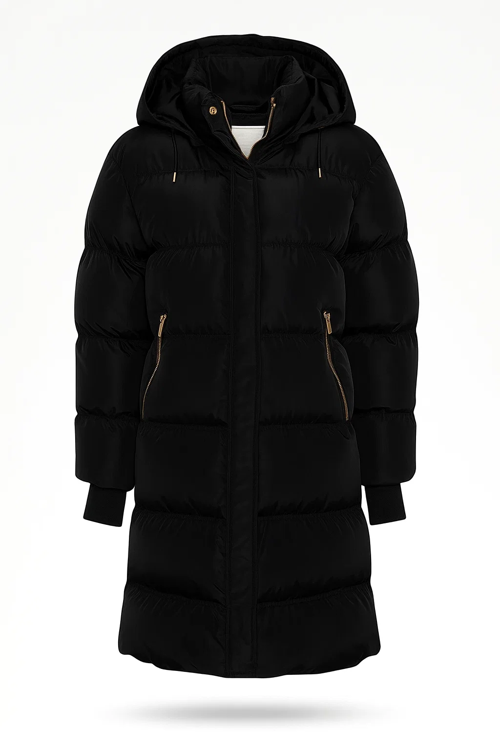 Neo Noir Puffer Black Jacket