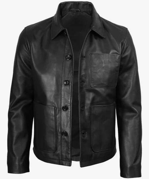 Bradley Real Leather Jacket Black