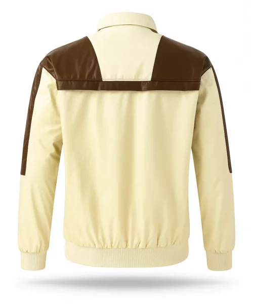 Casual Hatless Leather Bomber Jacket
