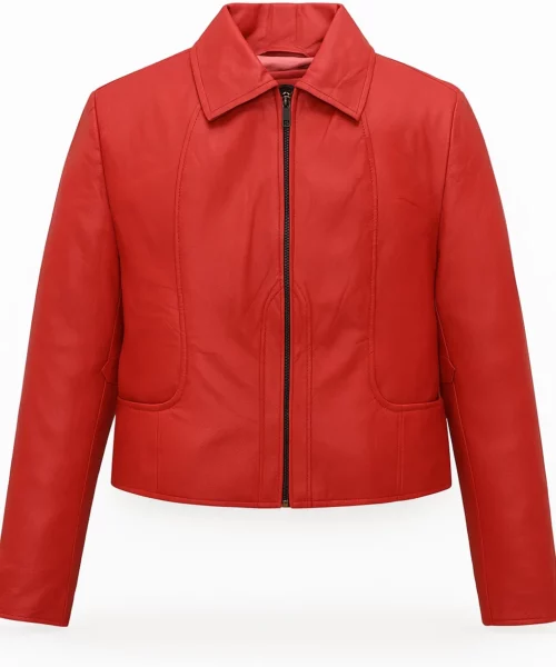 Jennifer Lopez Gigli Red Leather Jacket