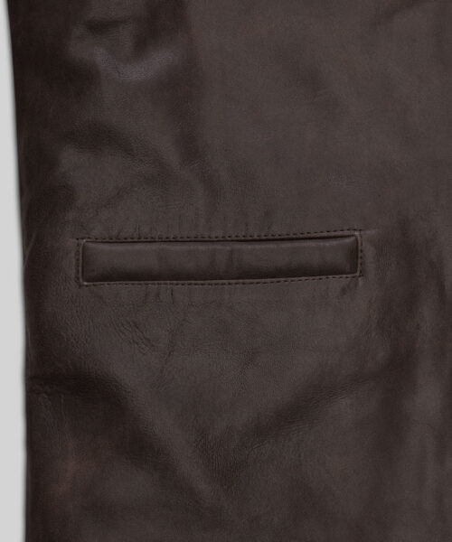 Sam Worthington Kidnapping Mr Heineken Leather Jacket
