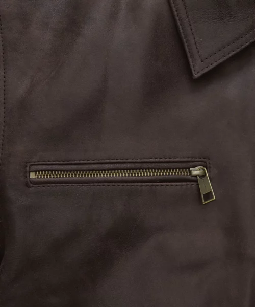 Sam Worthington Kidnapping Mr Heineken Leather Jacket