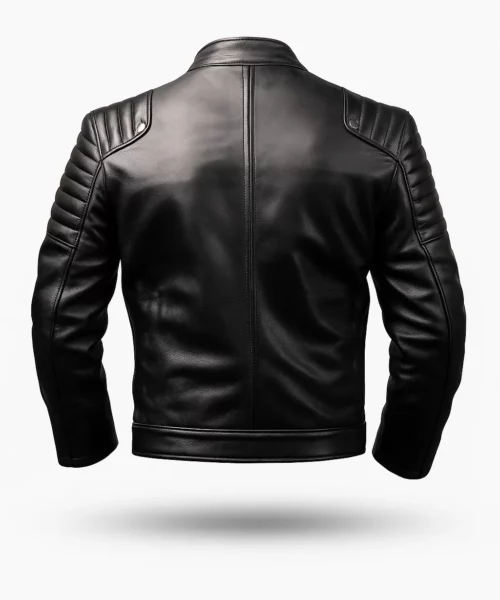 Sportage Racer Leather Jacket Black and White