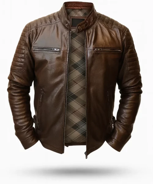 Sprint Brown Leather Jacket