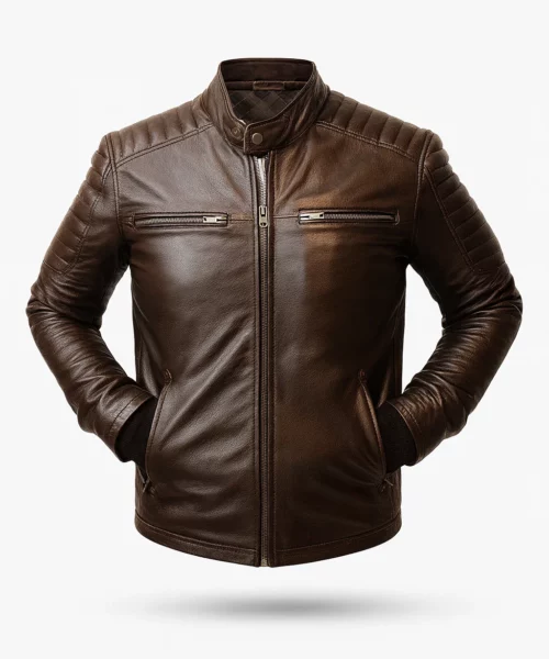 Sprint Brown Leather Jacket