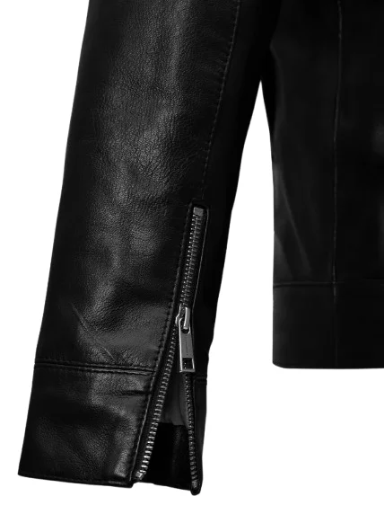 Waldau Black Leather Jacket