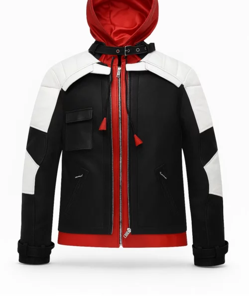 Batman Arkham Knight Hooded Leather Jacket