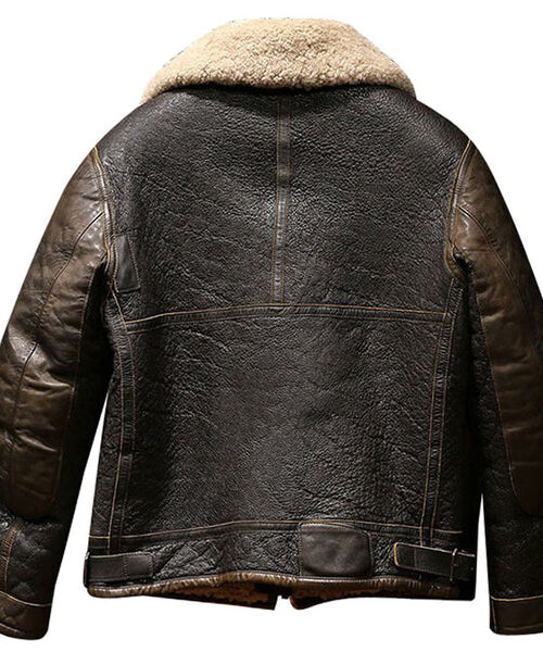 B3 Shearling Military Pilot Fur Coat