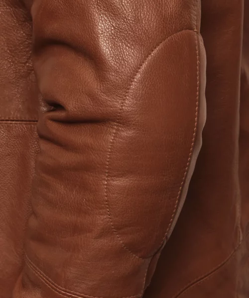 Cruiser Biker Brown Leather Jacket