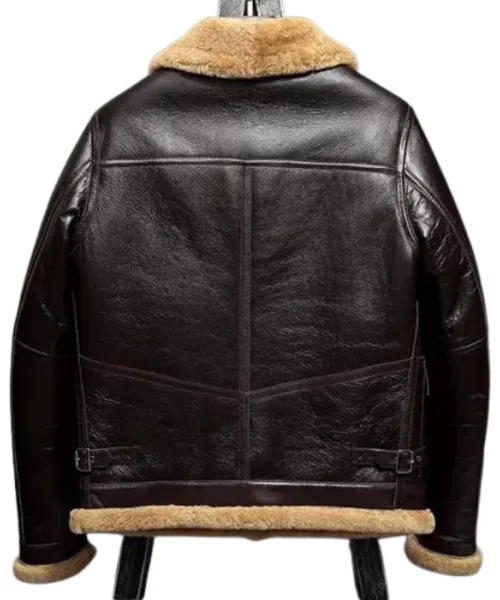Brown B3 Shearling Fur Airforce Jacket