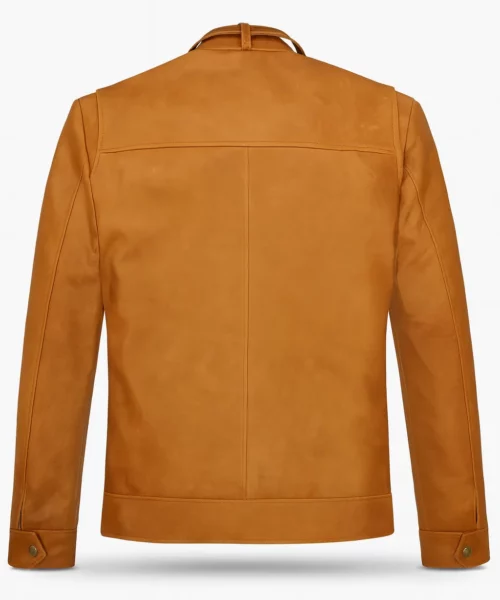 Rafael Nadal Tan Brown Leather Jacket