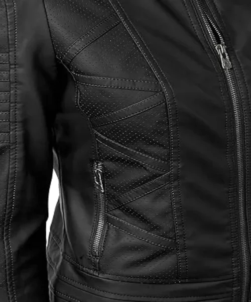 Lock and Love Black Motorcycle Jacket