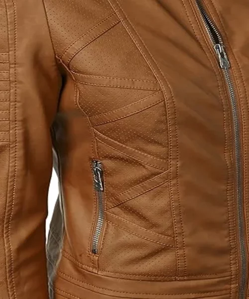 Lock and Love Camel Motorcycle Jacket