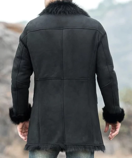 Men’s Shearling Black Fur Coat